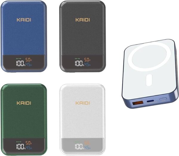 Power Bank Magnético Kaidi 998 10.000 Mah Magsafe Kd-998 Preto - Image 4