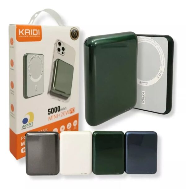 Power Bank Magnético Kaidi 998 10.000 Mah Magsafe Kd-998 Preto - Image 5