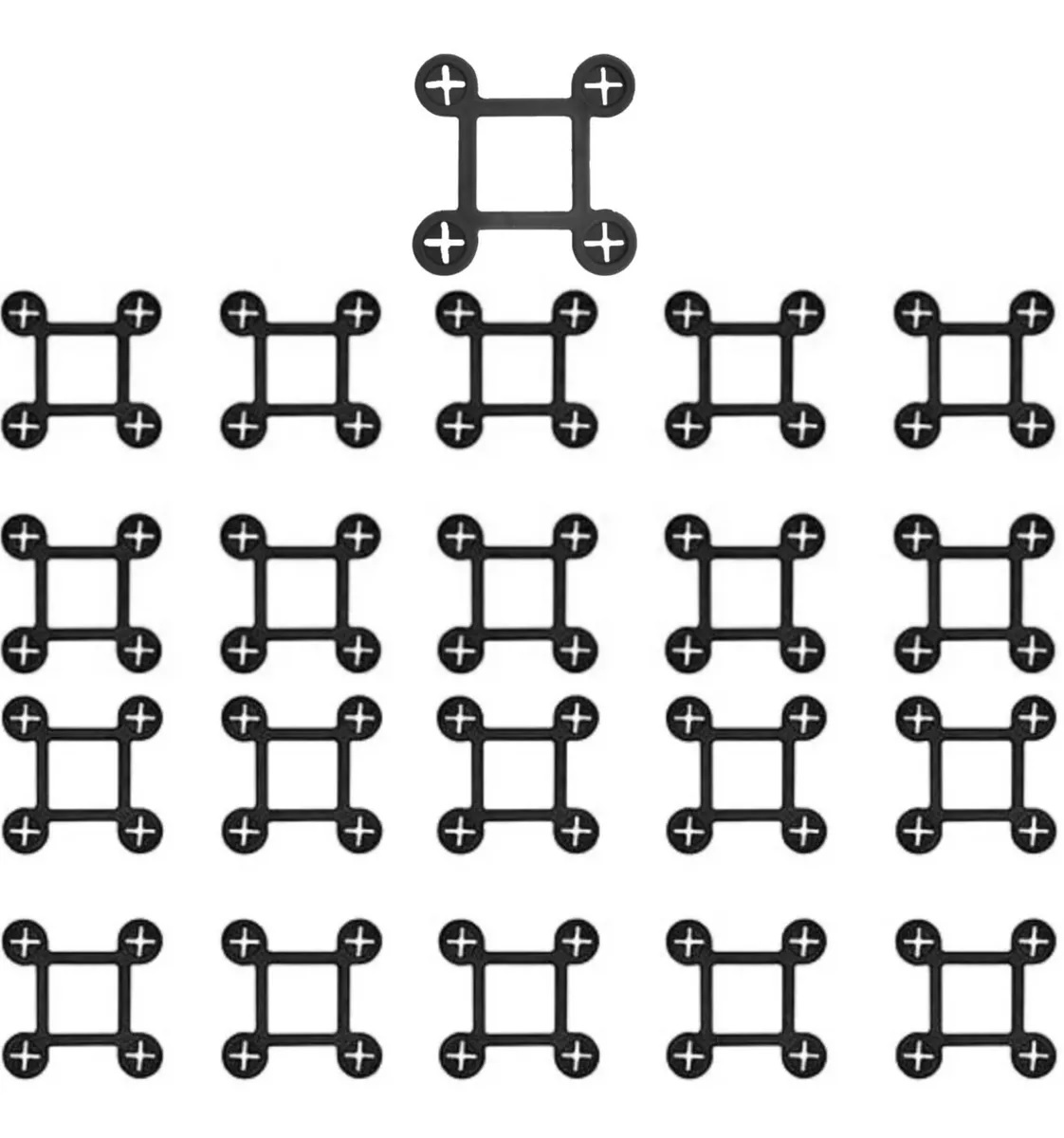 Kit Estribo 10x10 Palanque Pilar Concreto 50 Peças