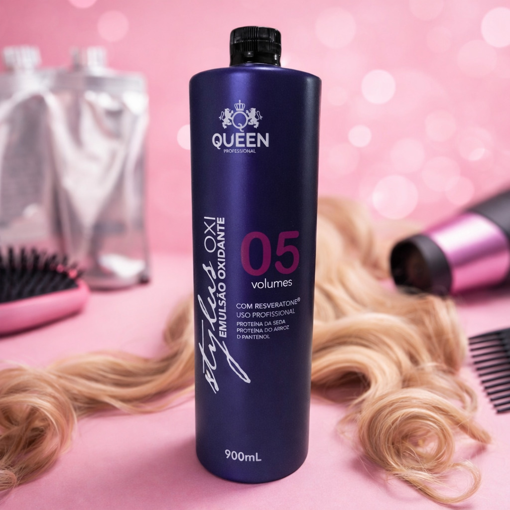 Emulsão Oxidante 5 Vol. Queen Professional 900ml OXI Creme - Image 2