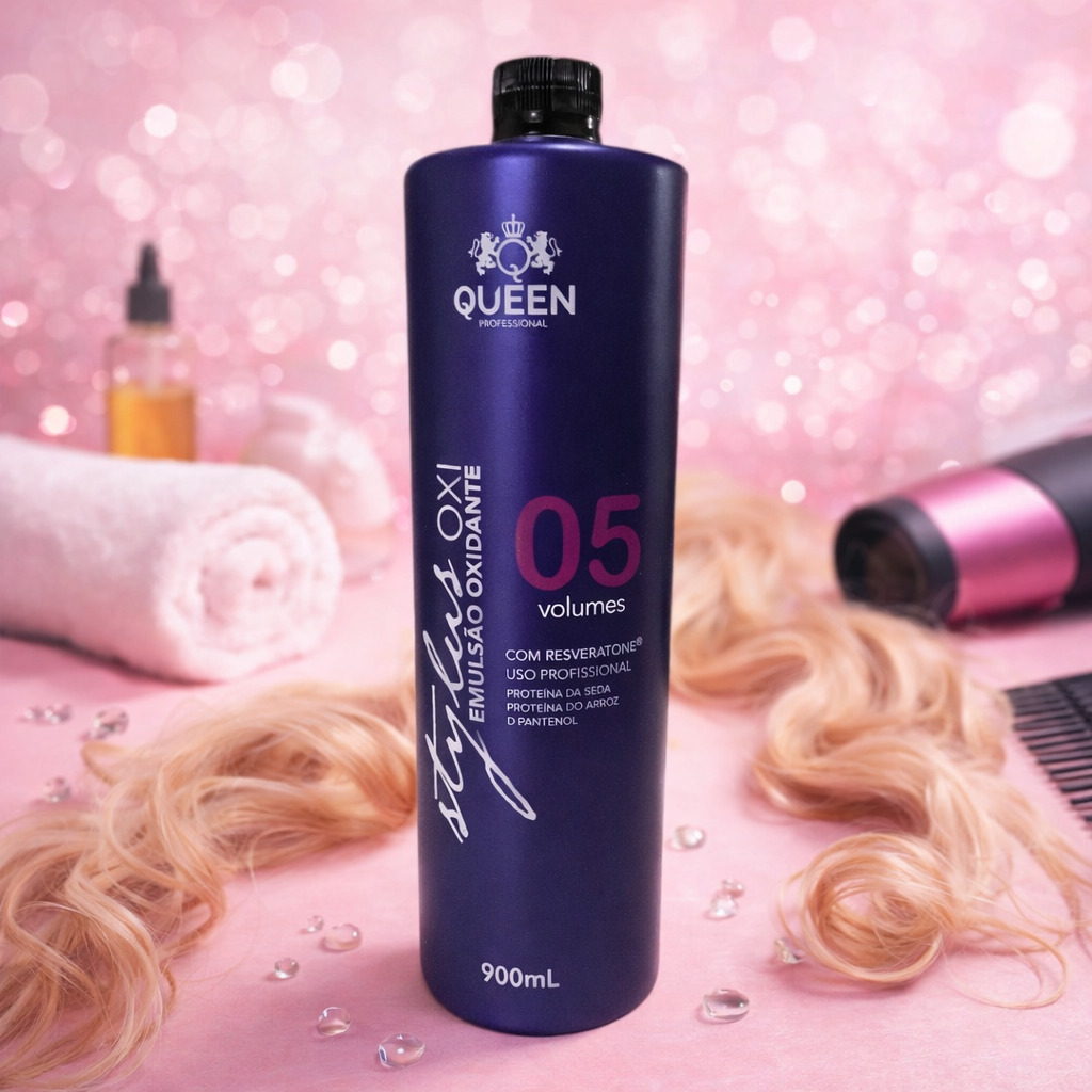 Emulsão Oxidante 5 Vol. Queen Professional 900ml OXI Creme - Image 4