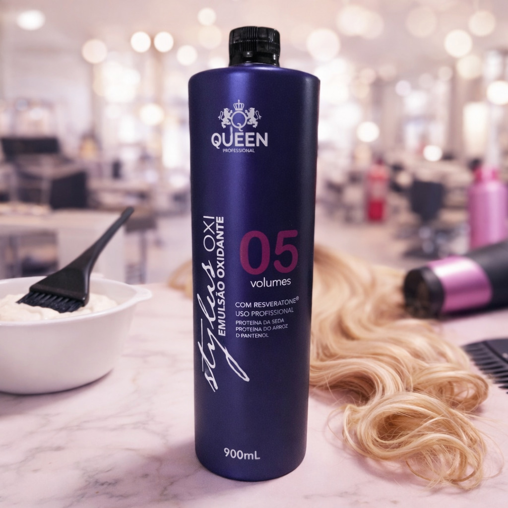 Emulsão Oxidante 5 Vol. Queen Professional 900ml OXI Creme - Image 3