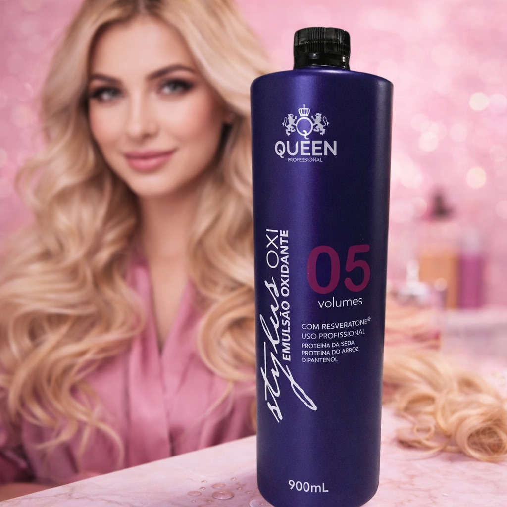 Emulsão Oxidante 5 Vol. Queen Professional 900ml OXI Creme - Image 5