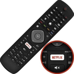 Controle Remoto Compativel Com TV Philips - Tecla Netflix