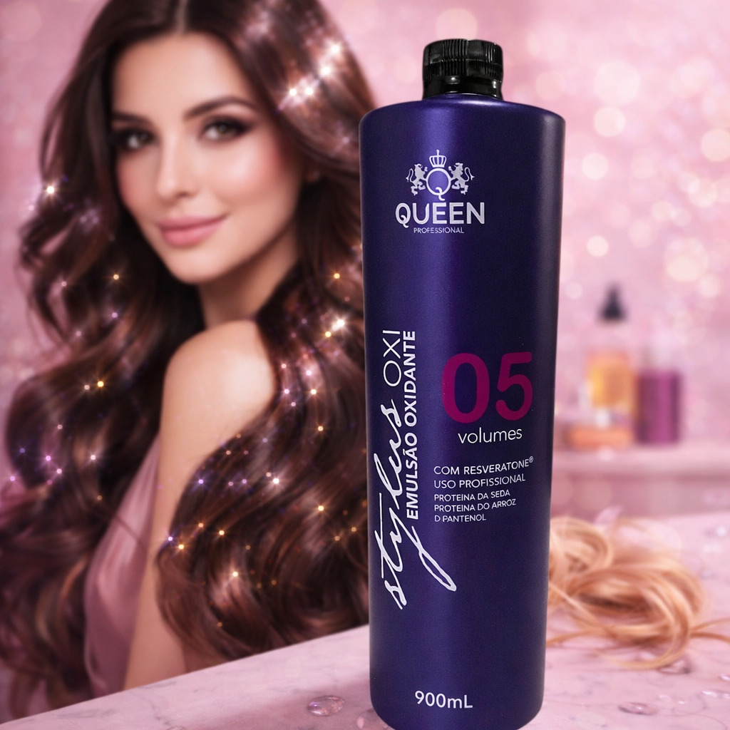 Emulsão Oxidante 5 Vol. Queen Professional 900ml OXI Creme - Image 6
