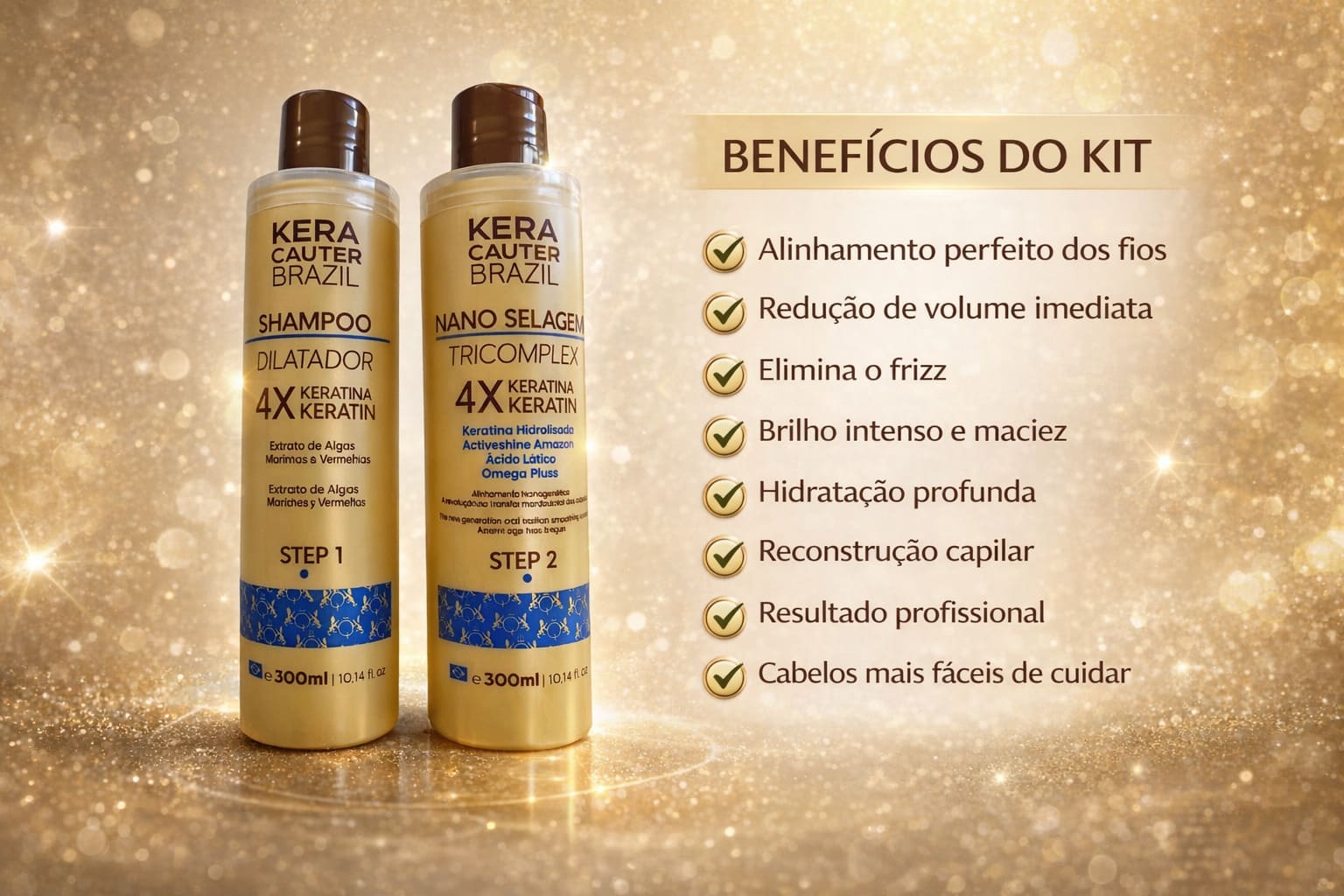 kit Escova Progressiva Profissional Nanoselagem Queen 300ML - Image 2