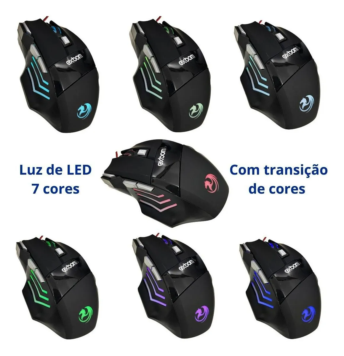 Mouse Para Jogo Gamer Ms G260 Preto Rgb Led 7 Botoes - Image 6