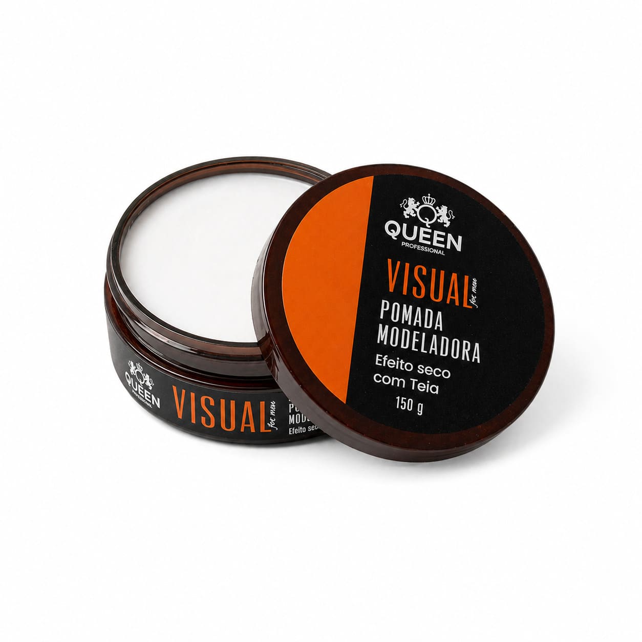 Pomada Modeladora Queen Visual 150g Efeito Teia Boa Fixação