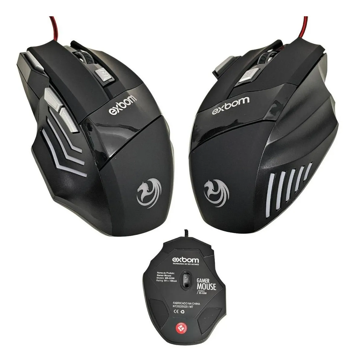 Mouse Para Jogo Gamer Ms G260 Preto Rgb Led 7 Botoes - Image 7